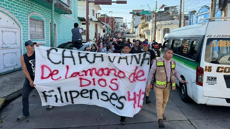 Caravana migrante de la mano de Dios